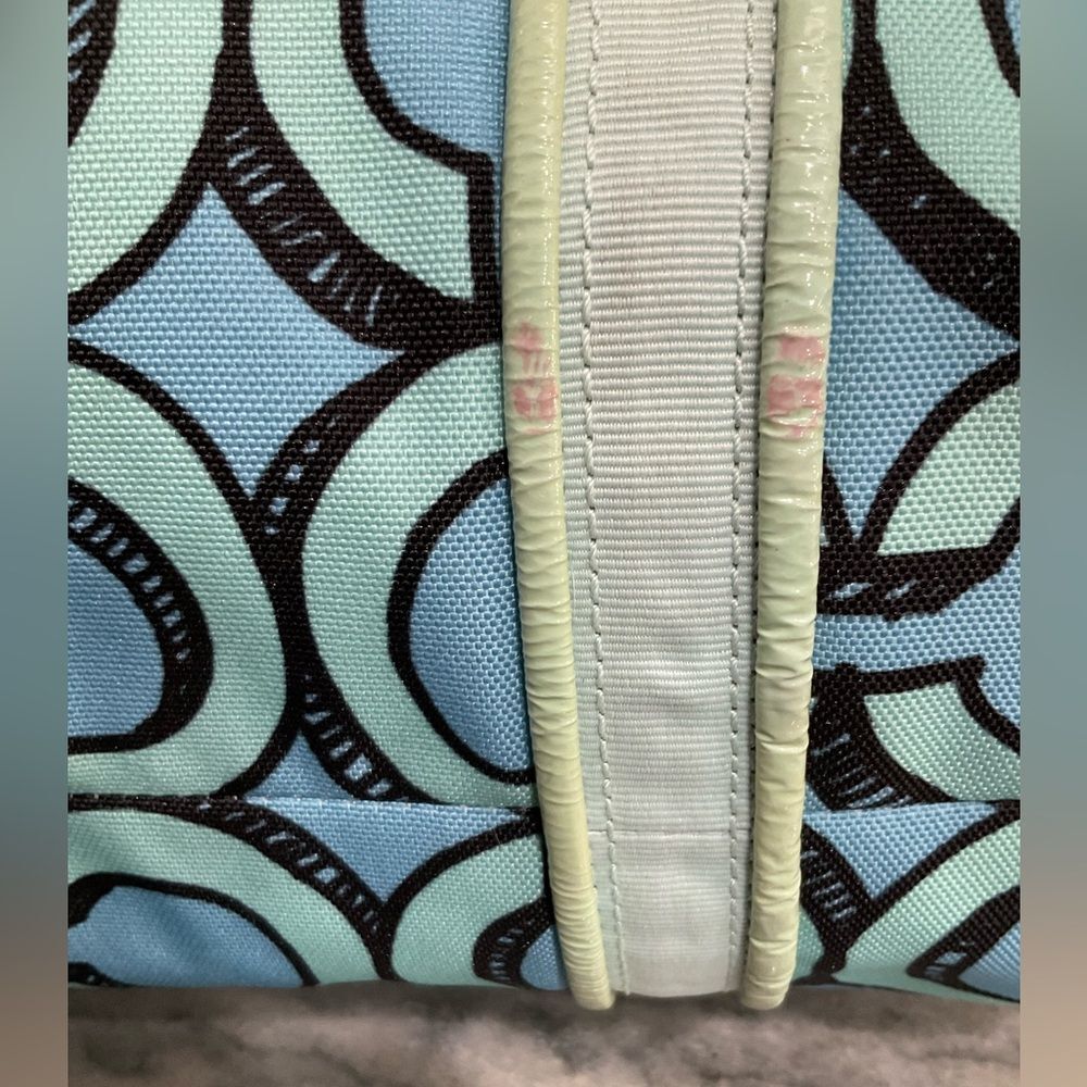 Coach Poppy 3D Op Art Glam Tote‎ Purse Handbag - Picture 5 of 16